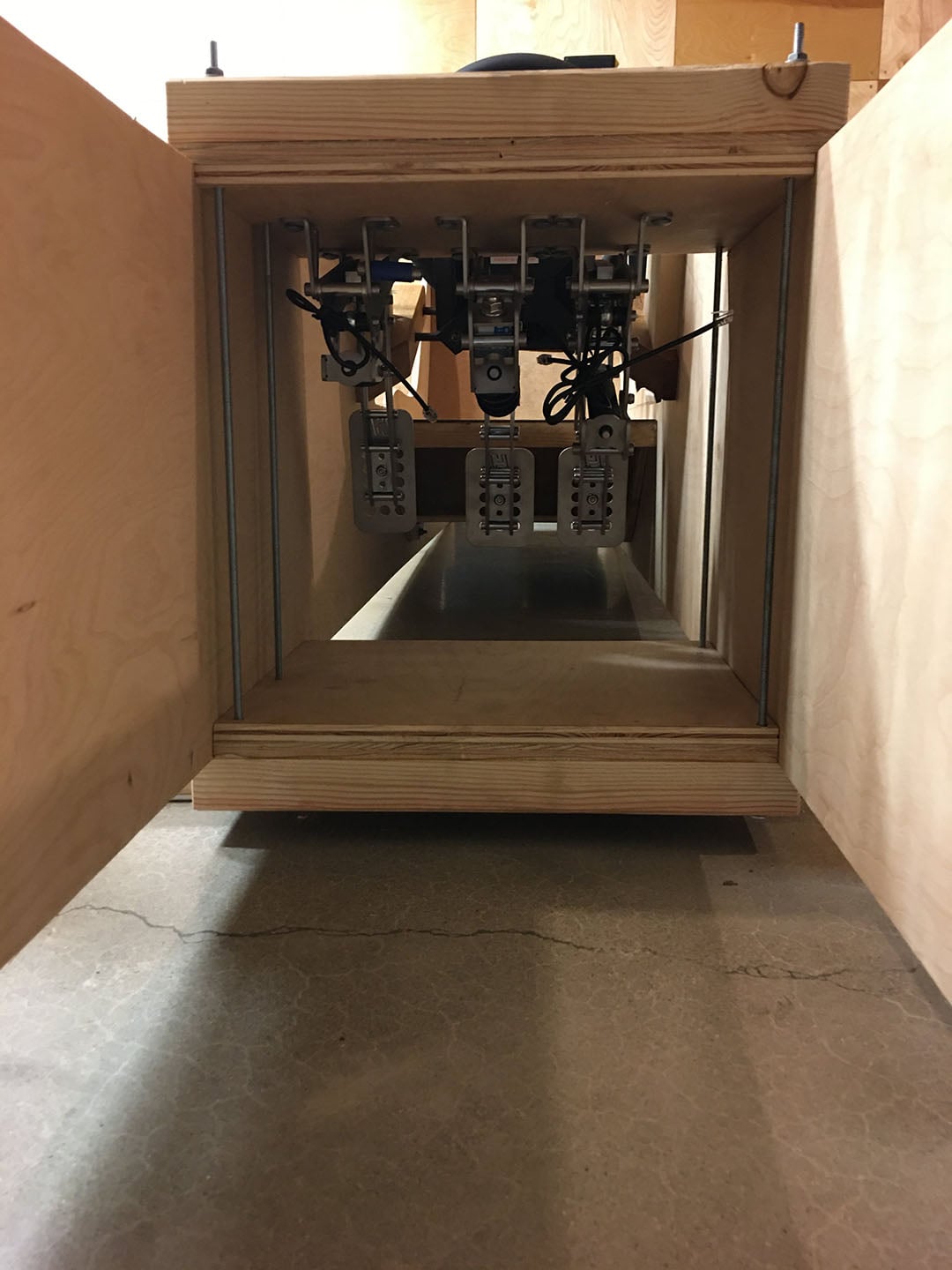 Pedal view from behind